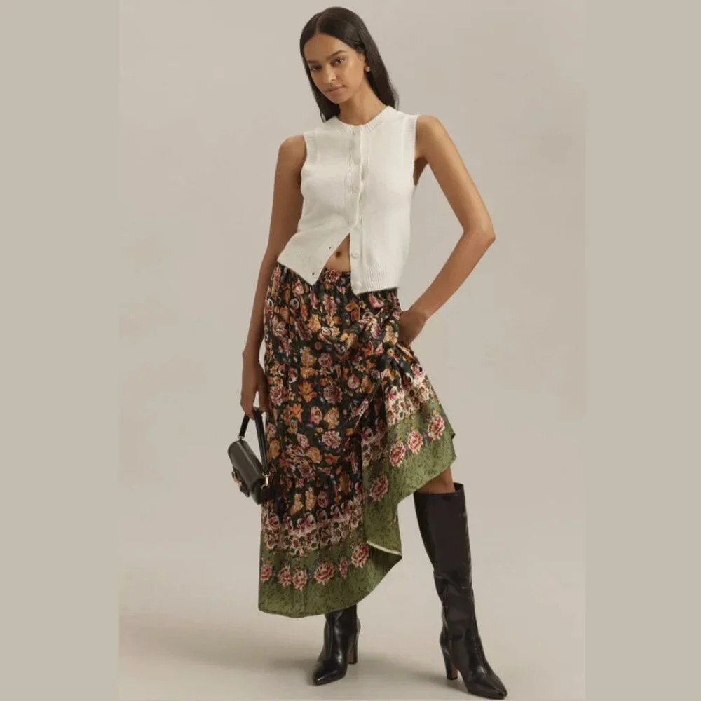 Mille Paola Skirt in Secret Garden XS NWOT
